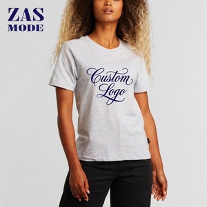 T-shirt pour femmes, design personnalisé élégant, nouvelle arrivée, manches courtes, col rond, taille plus, vente en gros, imprimé, 100% coton, respirant - Product Image 1
