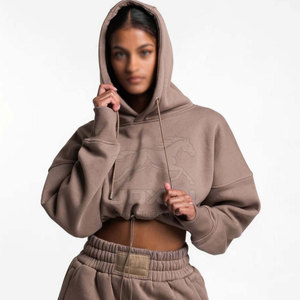 Hoodies courts pour femmes, best-sellers, de qualité supérieure, en tissu léger, couleur personnalisable - Product Image 4