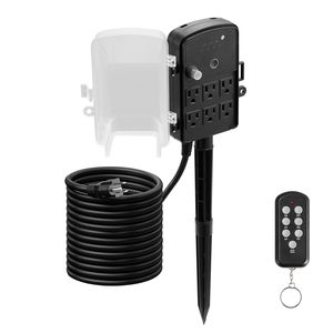 Accessori per l'alimentazione esterna: Cavo di prolunga da 7,6 m, copertura impermeabile per multipresa, telecomando, timer luce crepuscolare - Product Image 1