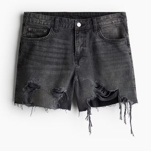 Women Modern <b>Denim</b> Shorts Relaxed Comfort High Waist Cotton <b>Stretch</b> Fabric Summer Fashion OEM ODM Custom Clothing Factory Shorts - Product Image 1
