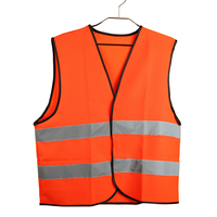 Pakaian Keselamatan Reflektif Oranye Hijau Grosir dengan Logo Cetak Kustom Jaket Lalu Lintas Jalan Raya dengan Rompi Garis LED Berkedip