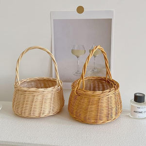 Panier cadeau en osier, meilleur choix pour les pique-niques et les mariages, prix d'usine, paniers de rangement en rotin naturel - Product Image 4