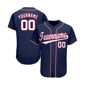 Vente en gros de maillots de baseball personnalisés avec impression personnalisée de logos, maillots de baseball, vêtements de sport, maillots de baseball pour hommes - Product Image 3
