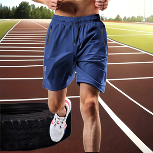 Shorts décontractés bleus confortables, respirants et légers, style streetwear estival, coupe décontractée, pour tous les jours, pour hommes et femmes - Product Image 6
