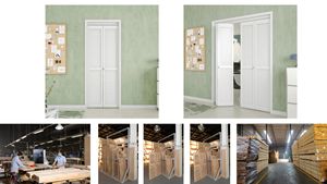 บานประตูหน้าต่างโรงนาแบบเรียบง่ายสำหรับตกแต่งบ้าน - Product Image 3