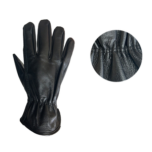 Guantes de Conducción de Piel de Cabra Negros de Alta Calidad, Guantes de Trabajo de Cuero para Jardinería, Construcción, Guantes de Seguridad, Venta al por Mayor a Precio Económico - Product Image 3