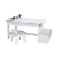 Ensemble Table et Chaise Ergonomiques en Bois pour Enfants, Design Moderne, Idéal pour la Lecture, l'École, les Crèches et les Salles de Jeux - Vente en Gros