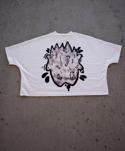 เสื้อยืดโอเวอร์ไซส์ทรงเรกูลาร์ 100% ผ้าฝ้าย ระบายอากาศได้ดี เป็นมิตรกับสิ่งแวดล้อม แห้งเร็ว ทรงไหล่ตก สไตล์สตรีทแวร์ รับสกรีนโลโก้ แขนสั้น - Product Image 2