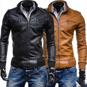 Ensemble de vestes de motard en toile de cuir de mouton multicolores, coupe-vent, imperméables, respirantes, col mandarin, qualité supérieure, très vendues - Product Image 2