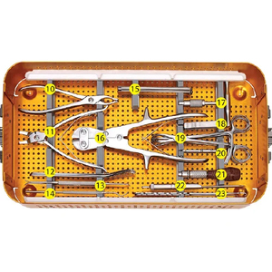 Kit d'instruments de micro-plaquettes chirurgicales de reconstruction maxillo-faciale et des mains et des pieds en acier inoxydable de qualité supérieure - Product Image 3
