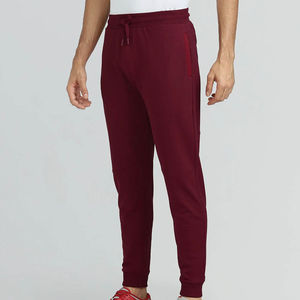 Pantalon de jogging pour homme de haute qualité, respirant, en toile, avec revers côtelés, poches doubles sur les côtés, léger, élastique, taille haute - Product Image 1