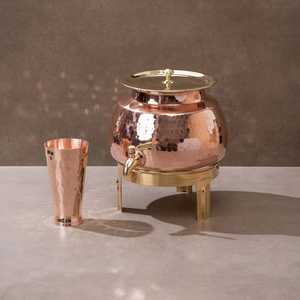 Premium Quality Classic Eco-Friendly Copper <b>Dispenser</b> 5 Liter Customizable Options Radhe Enterprises Lids Cleaning Brush Home - Product Image 5