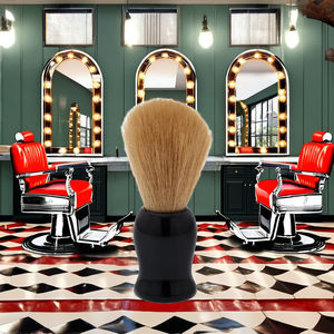 Brocha de Afeitar Sintética para Hombre Madhav Metal Industries SBB 14 con Mango Acrílico para Uso en Salón - Product Image 1