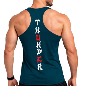 Solid Color Breathable Tank Top Custom Logo Ribbed Vests Knitted Fitness Gym Stringer <b>Singlet</b> <b>for</b> <b>Men</b> training workout session - Product Image 4