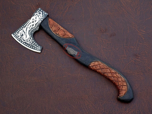 Hacha de Cocina de Acero con Alto Contenido de Carbono, Diseño Grabado con Ácido, Mango de Madera, Garantía de 3 Años, Uso en Cocina, Venta Caliente - Product Image 3