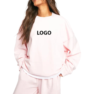 Sudadera con Capucha para Mujer, Moderna y a la Moda, Estilo Urbano, Felpa de Algodón Grueso, Antiencogimiento, Color Rosa Claro, Lavado Ácido para Invierno - Product Image 5