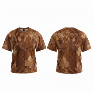เสื้อยืดแขนสั้นลายพรางพิมพ์ลายทหาร สตรีทแวร์ OEM ODM เนื้อผ้านุ่ม ทนทาน ระบายอากาศได้ดี เหมาะสำหรับใส่ลำลองและกิจกรรมกลางแจ้ง ผลิตจากผ้าฝ้าย ดีไซน์ทันสมัย สำหรับผู้ชาย - Product Image 4
