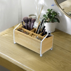 Wooden <b>Jewelry</b> Storage <b>Box</b> With Drawers Pine Wood Rectangle <b>Lockable</b> For <b>Jewelry</b> Watch Eyewear Made in VietNam - Product Image 6