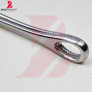 Professional Stainless Steel Body Piercing Clamps, Slotted Foerster Sponge Forceps for Tongue and Belly Piercing - Product Image 4