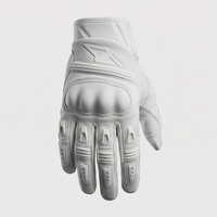Gants de course personnalisés en PU à doigts complets pour motos, coupe-vent, protection des articulations rigides, antidérapants, compatibles écran tactile, pour motards