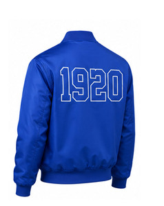 แจ็คเก็ตบอมเบอร์แบบควิลท์ลายปักซาติน ดีไซน์ล่าสุดของ Zeta Phi Beta Sorority แบรนด์ส่วนตัว ตกแต่งอย่างประณีต ป้องกันลมได้ดีเยี่ยม - Product Image 3