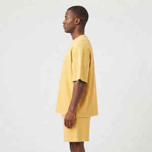 Wholesale Custom Logo high quality 100% cotton men's 2 piece <b>set</b> printed logo loose oversized <b>twin</b> <b>set</b> For Men - Product Image 3