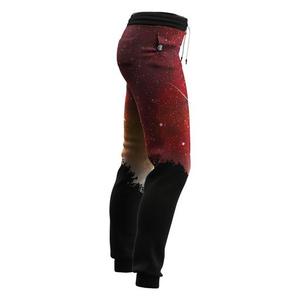 Men's Sublimation Printed Sweatpants With Side Stripe Elastic Waist Drawstring Casual Joggers Lightweight Polyester Summer Wear - Product Image 4