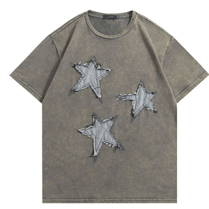 Wholesale Acid Wash T Shirt Wholesale t Shirt Acid Wash for Sale Man T Shirt Men Summer Oversized Anime Acid Washed Tshirt - Product Image 2