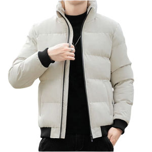 Chaqueta Acolchada para Hombre 2026, Último Estilo, Mejor Precio, Personalizable, Lisa, Beige, Manga Larga, Informal, Transpirable, para Invierno - Product Image 5