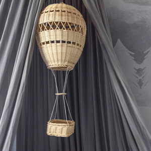 Decoración Colgante de Mimbre Rosa con Forma de Globo, Adorno de Pared Hecho a Mano para la Habitación de los Niños y Decoración de la Sala de Juegos - Product Image 6