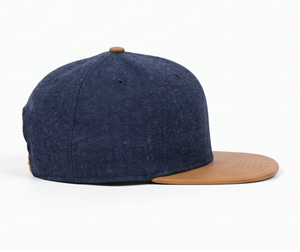 Unisex Cotton Baseball Cap <b>Navy</b> Blue Flat Brim Casual <b>Hat</b> Adjustable Spring Autumn Adult Fit - Product Image 3
