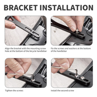 Support de caméra pour ordinateur de vélo en alliage d'aluminium Support de guidon de vélo Accessoires de vélo Support de vélo pour Garmin Bryton Wahoo