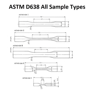 Darsen ASTM D638 Haltère Plastique Die Spécimen Échantillon Découpe Die Cutter - Product Image 6