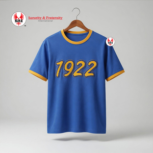 เสื้อปักลายซิกมาแกมมาโรสำหรับผู้หญิง ดีไซน์แฟชั่นใหม่สุดฮอต |   ผ้าฝ้าย 100% น้ำหนักเบา เป็นมิตรกับสิ่งแวดล้อม แห้งเร็ว ระบายอากาศได้ดี - Product Image 4