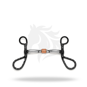 Bocado de caballo de 3 piezas con vástago en forma de lágrima y rodillo para críquet, equipo de equitación - Product Image 1