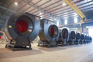 Ventilateur centrifuge à entraînement direct pour extraction de fumée CEP-3.1-848D, résistant à la chaleur, pour pressurisation d'ascenseurs ou de cages d'escalier, idéal pour les sous-sols - Product Image 5