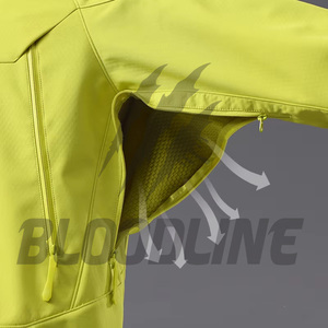 Men Yellow Full Sleeve Hooded <b>Jacket</b> Sublimation Print Windproof Winter Outdoor Wear - Product Image 4