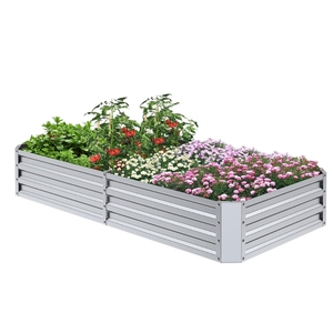 Maceta de cama de jardín elevada cuadrada de Metal grande personalizada para uso doméstico, hierba vegetal al aire libre y flor ODM/OEM - Product Image 6