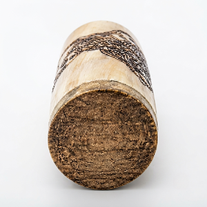 แก้วทำมือจากเขาควายธรรมชาติรักษ์โลก พร้อมลายแกะสลักรูปมังกร - Product Image 5