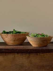 Bol en bois de qualité supérieure, fait main, naturel, pour servir des salades, des fruits, des collations, vaisselle de cuisine, décoration de table, en vente - Product Image 1