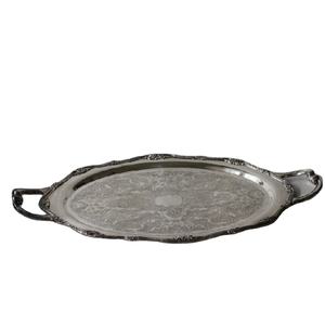 <b>Prime</b> Quality Brass Serving Tray Elegant Home Kitchenware Dinnerware Tableware Metal Food Server Ware Tray <b>for</b> <b>Sale</b> - Product Image 1