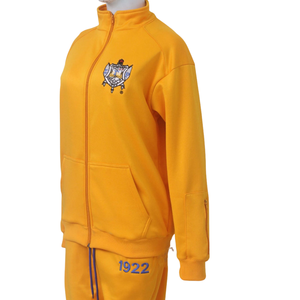 Ensemble de survêtement personnalisé SGRHO pour femmes de la sororité grecque Sigma Gamma Rho, veste zippée et pantalon de jogging, vêtements de sport athlétiques - Product Image 1