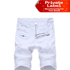 Shorts de Mezclilla para Hombre con Bolsillos de Doble Costura, Ajuste Seguro, Funcionales, Textura Suave, Lavados, Elásticos - Product Image 1