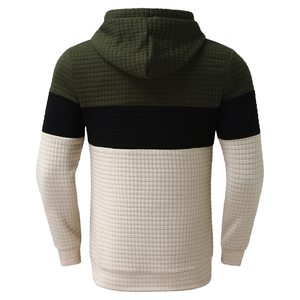 Ensemble de survêtement homme été 100 % coton couleur unie, coupe ample, léger, coupe-vent à capuche + pantalon 2 pièces - Product Image 5