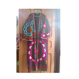 Suzani bordado Boho Chic Suzani largo Kimonos Floral Suzani bordado chaquetas largas para mujer - Product Image 2