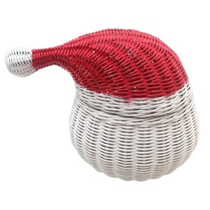Handwoven Best Quality Rattan Santa Claus Basket <b>Christmas</b> Gift Storage <b>Boxes</b> Vintage Style Best Choice for <b>Christmas</b> Gift Decor - Product Image 4