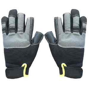 Gants de travail d'hiver pour mécaniciens automobiles, gants de sécurité en cuir avec pointes des doigts tactiles pour hommes, construction, charpentier, travail industriel - Product Image 2
