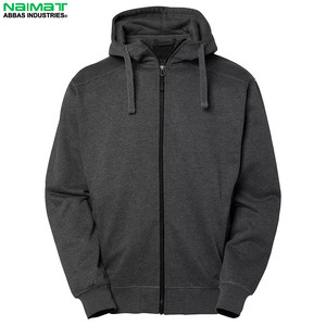 Sweat-shirt à capuche zippé bicolore pour homme, avec empiècements contrastants, en polaire multicolore, uniforme d'entraînement, veste d'extérieur - Product Image 5