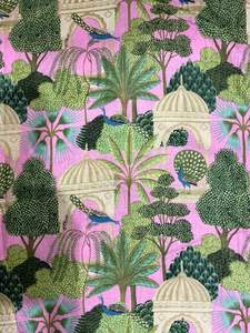 Tela de Algodón Cambray Orgánica con Estampado Tradicional Jaipuri 60x60, Ligera, Estampada a Mano, para Vestidos, Bolsos, Cortinas, Niños - Product Image 2