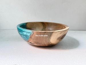 Tazón de Resina y Madera Ecológico, Pulido a Mano, para Camping, Decoraciones de Boda, Tazón de Sopa Elegante y Duradero, Vajilla para el Hogar - Product Image 2